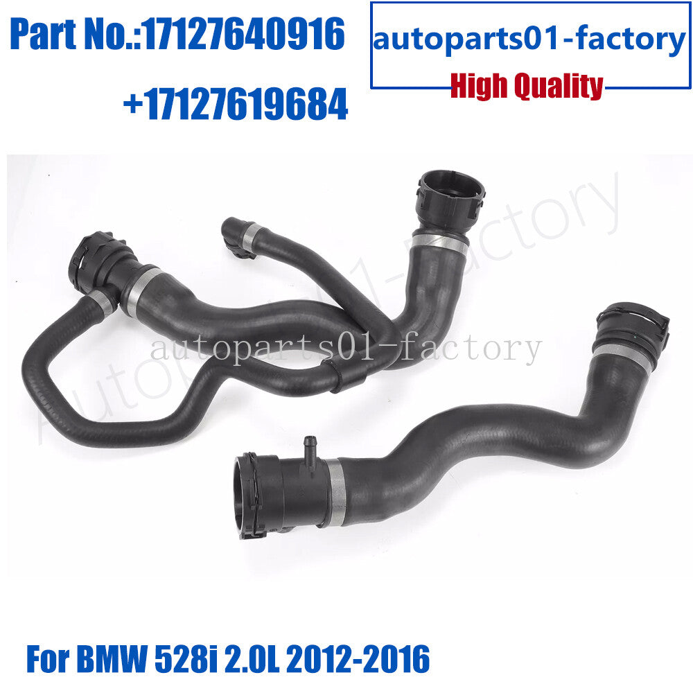 Engine Rubber Radiator UpperLower Hose Set for BMW 528i 2.0L 2012-2016