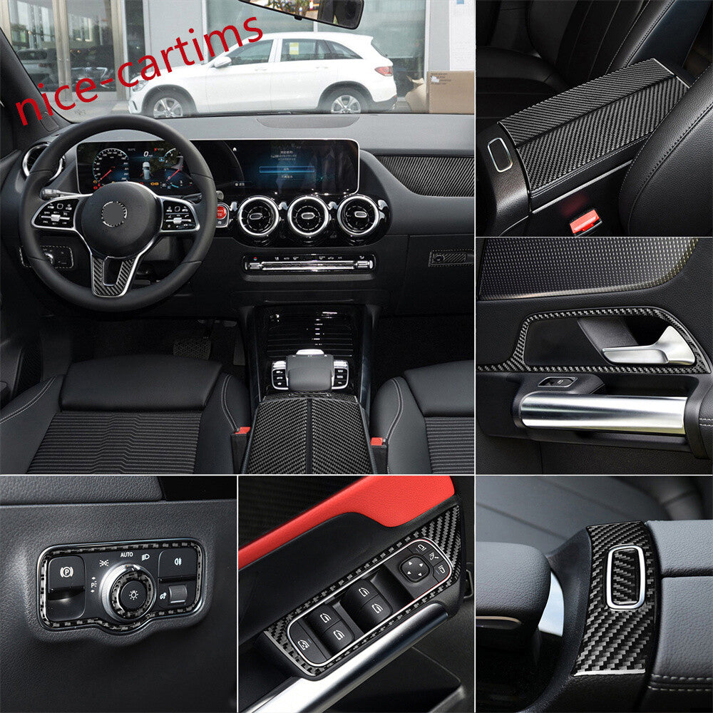 31¡Á Carbon Fiber Interior Full Set Trim Kits for Benz B GLB Class W47 X247 2020+