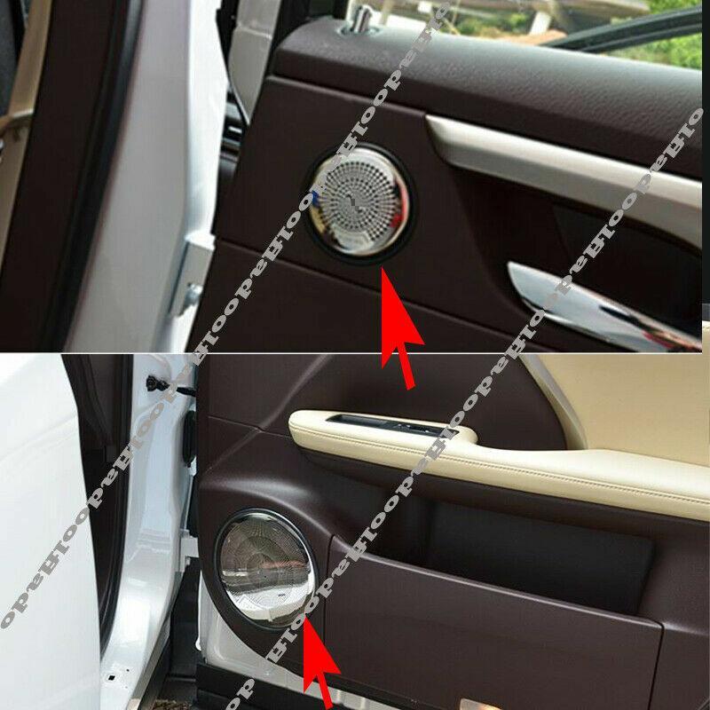 6pcs for LEXUS RX350 450h 2016-2021 stainless Inner Door Speaker Ring Cover Trim