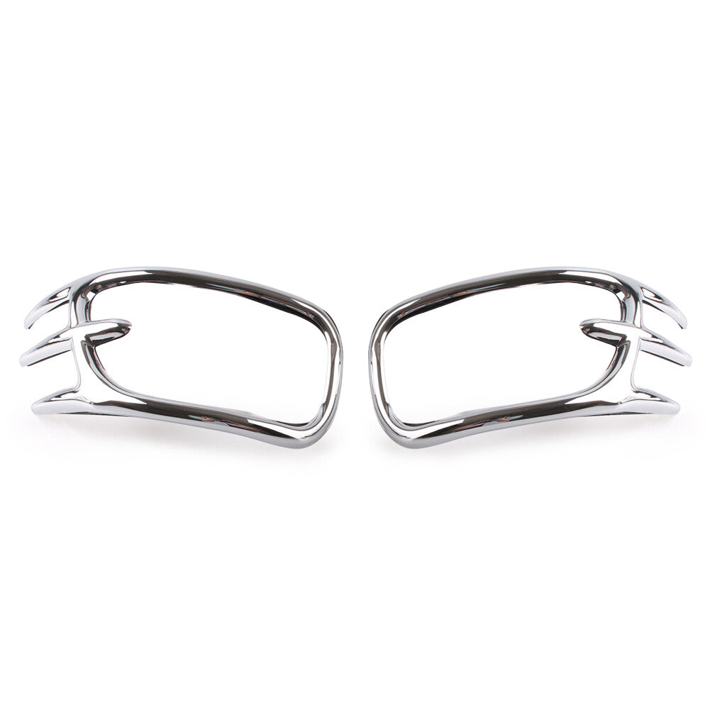 Goldwing Fairing Mirror Back Accent Grilles for Honda GL1800 2001-11 2010 Silver