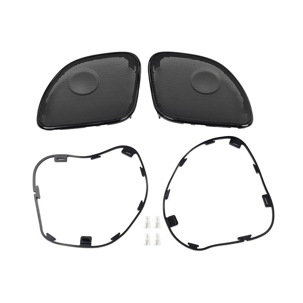 Front Fairing Speaker Grilles Mesh Cover for Harley Road Glide FLTRX 2015-2023