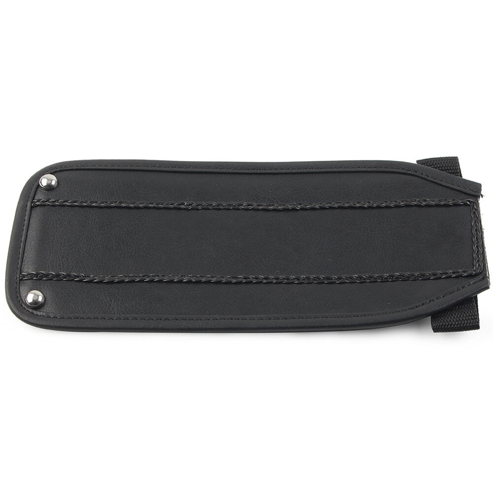 Gas Tank Panel Bib Fit for Harley Electra Glide FLH Softail FXST Black PU Leather