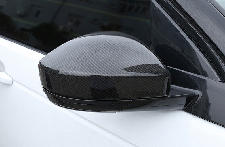 2P ABS Carbon Fiber Rear View Side Mirror Cover Trim For Discovery Sport 2016-25