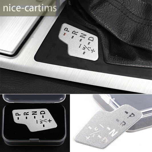 Fit for BMW X3 E83 2006-2010 Gear Introduction Display Button Cover Steel Silver