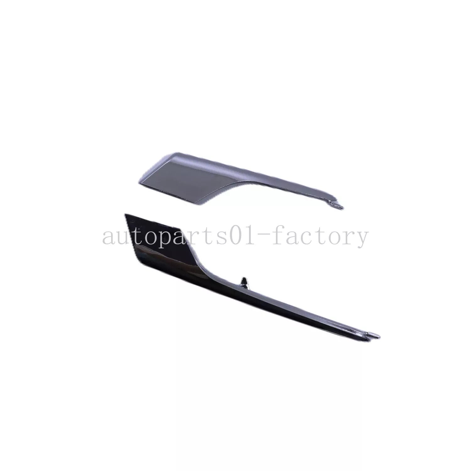 Front Right Upper+Lower Bumper Fog Light Molding Trim forTesla Model X 2016-2021