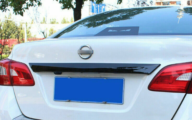 Glossy Black Tailgate Trunk Lid Panel Cover Trim for Nissan Sentra 2013-2019