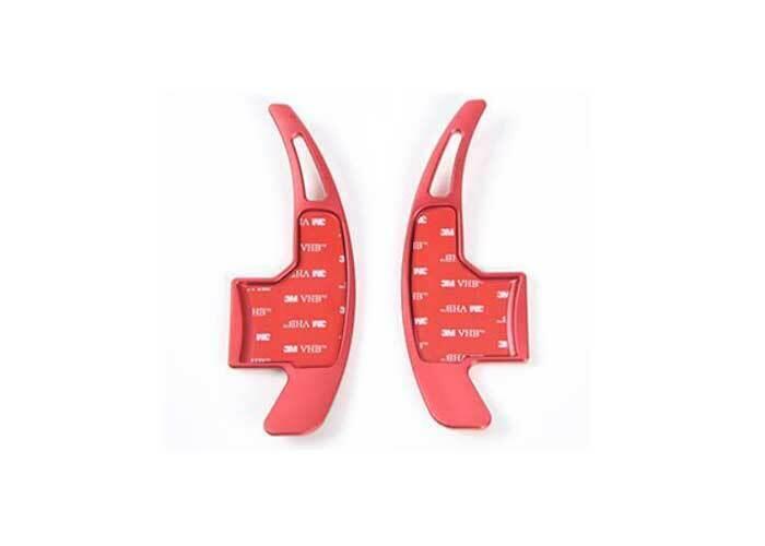 for Ford for Mustang 2015-2022 Red Aluminum Steering Wheel Shift Paddle Extension