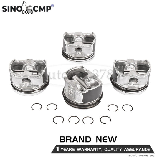 STD Pistons Set Fit for AUDI A4 TT for VW Beetle for Golf GTI for Jetta 06B107065F ¦µ19mm