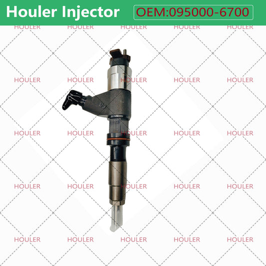 1X Fuel Injector 095000-6700 for HOWO Sangyong WD615