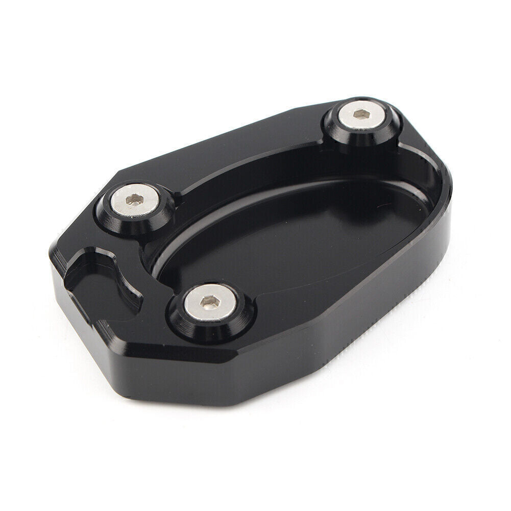 for Kawasaki ZX10R 2008 - 14 ZX6R Kickstand Side Stand Plate Extension Pad BLACK