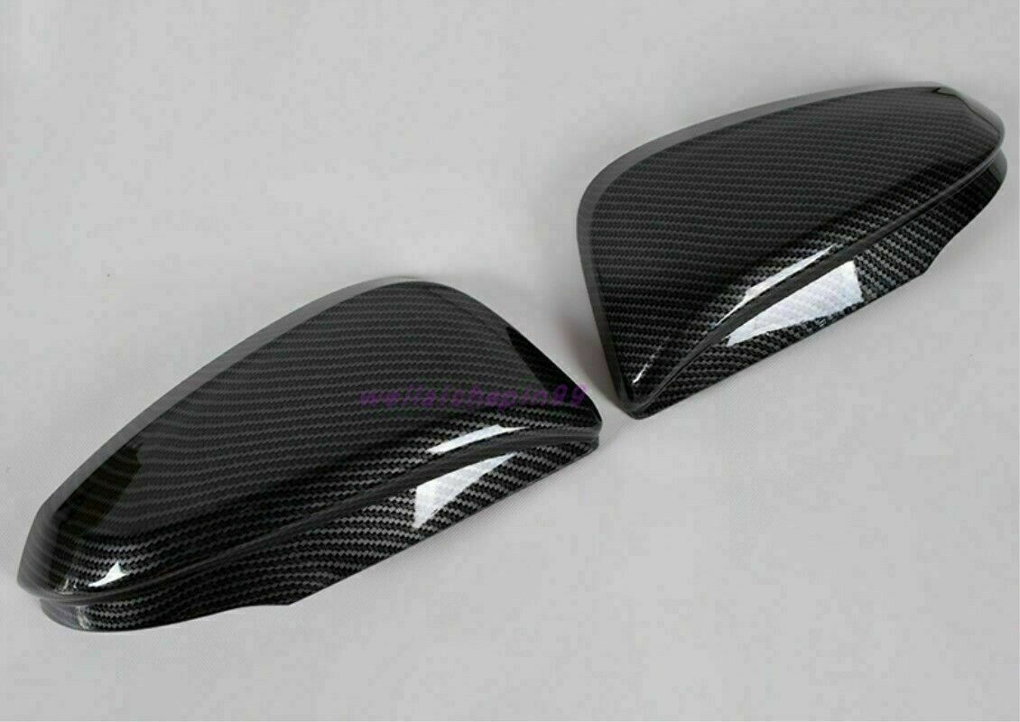 Carbon Fiber ABS RearView Side Mirror Cover Trim for Toyota Highlander 2014-2019