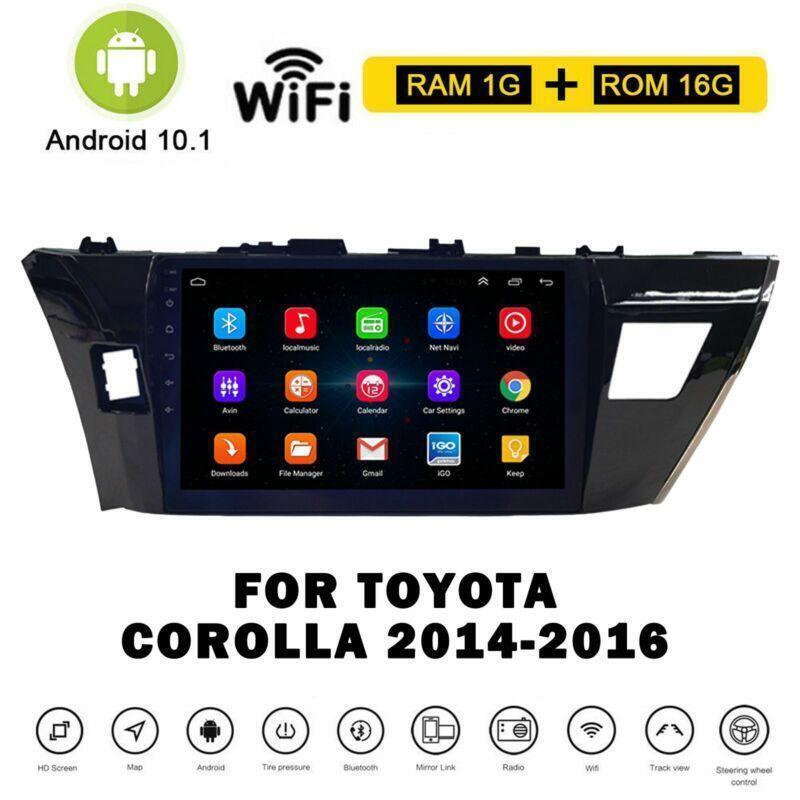 bluetooth for Toyota for Corolla 2014-2016 Android 10.1 Car Stereo Radio Wifi Player