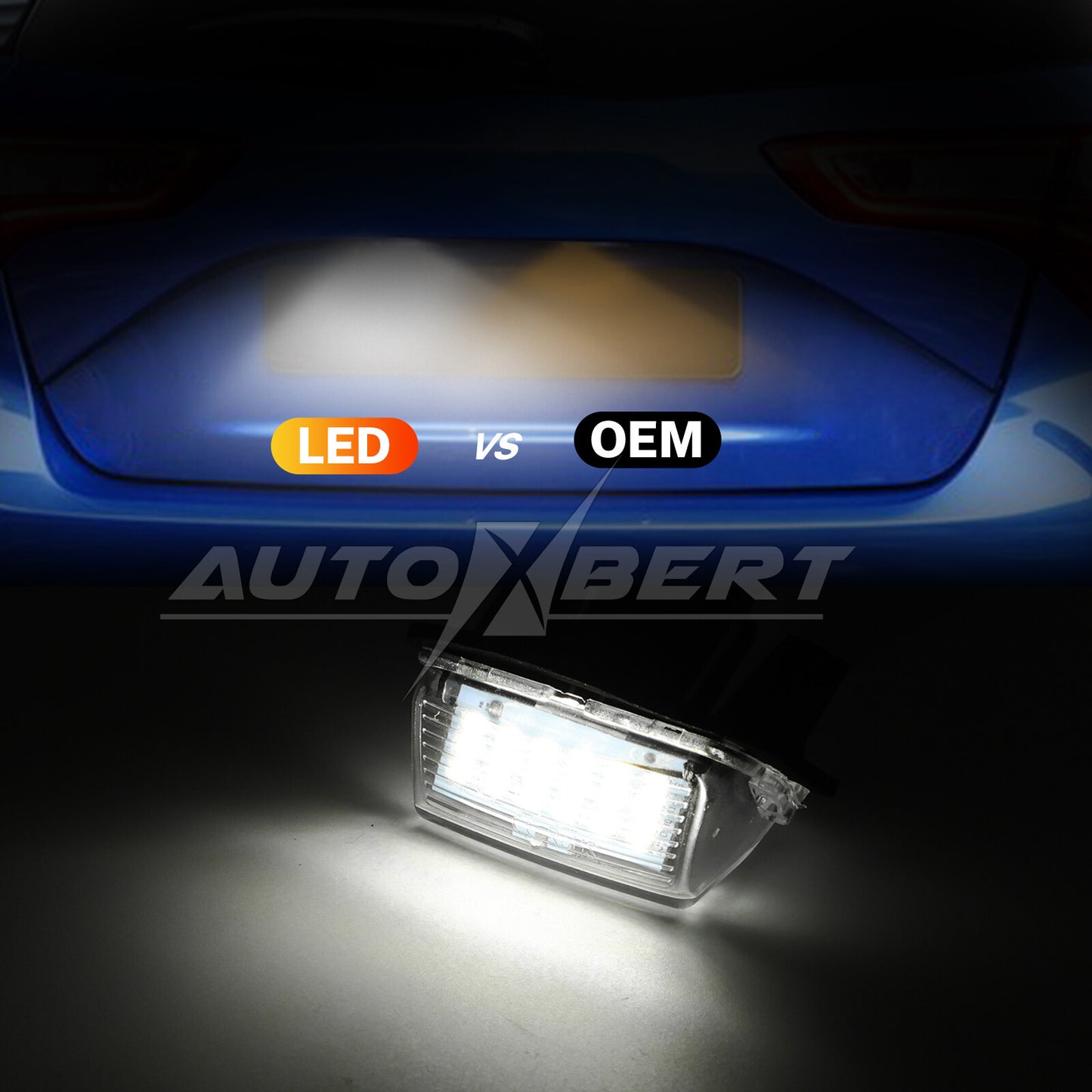 2x LED License Number Plate Light for Toyota for Camry 2012 2013 2014 2015 2016 2017