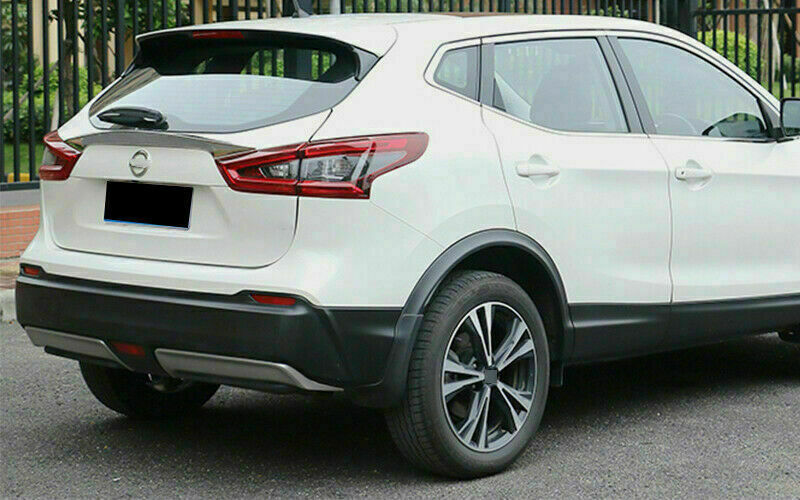for Nissan Rogue Sport 2017-2022 Chrome Rear Trunk Spoiler Wing Flap Strip Trim