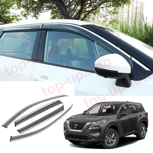 for Nissan Rogue 2021-2024 Side Window Wind Visors Sun Rain Guard Vent Deflector