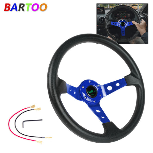 Universal 13.5 345MM 9.5cm Deep Dish Drifting Aluminum Steering Wheel Racing