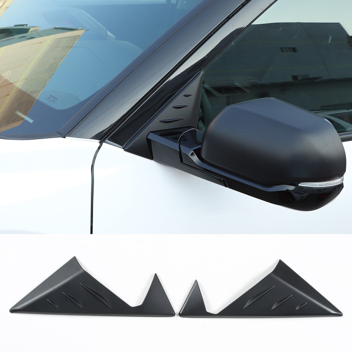 4-Piece Red ABS Door Glass Lifting Frame Cover Trim for Nissan Titan 2016-2023 USA