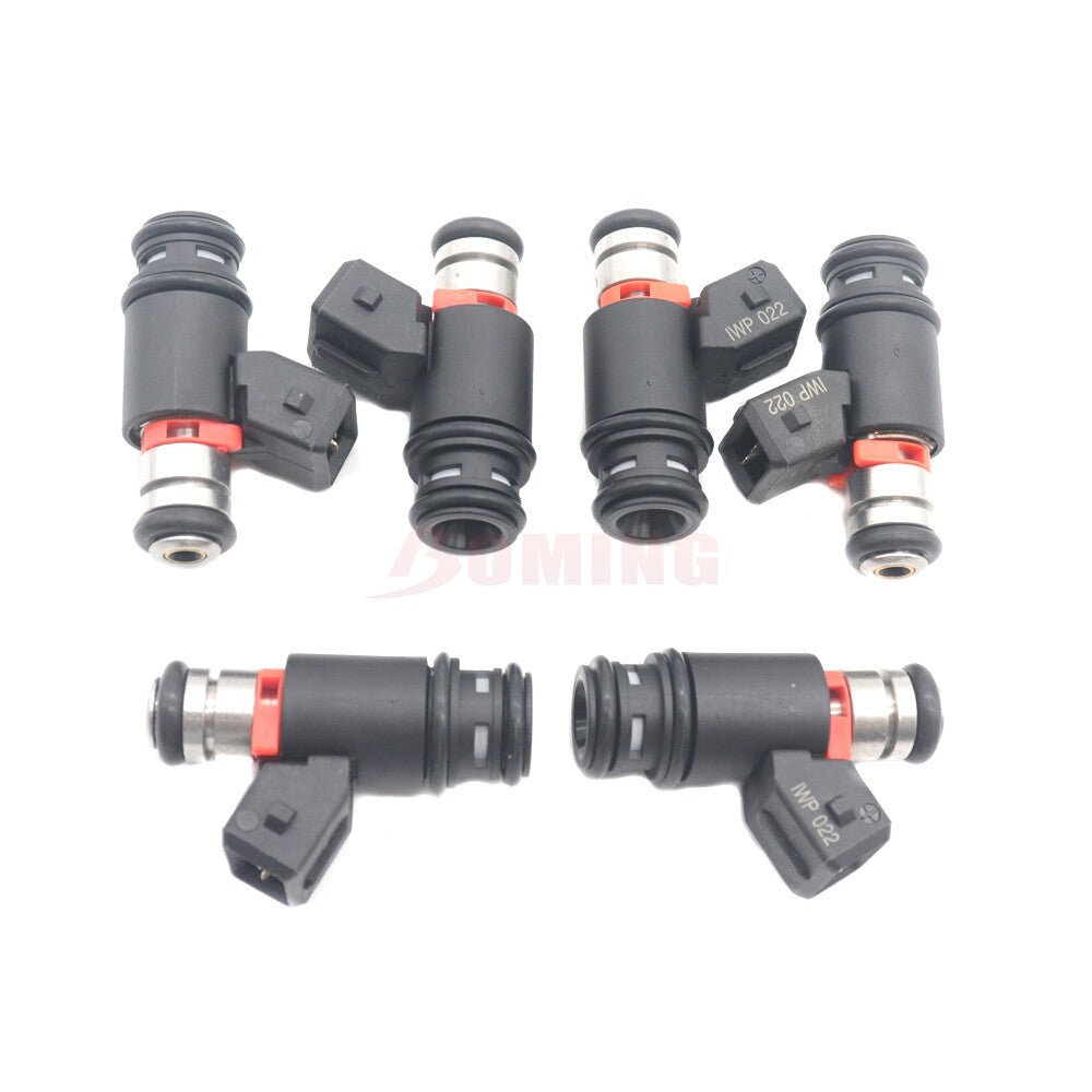 Six fuel injectors suitable for EUROVAN 1997-2003, for Golf 1999-2002, and for JETTA 1999-2002 V6 2.8L.