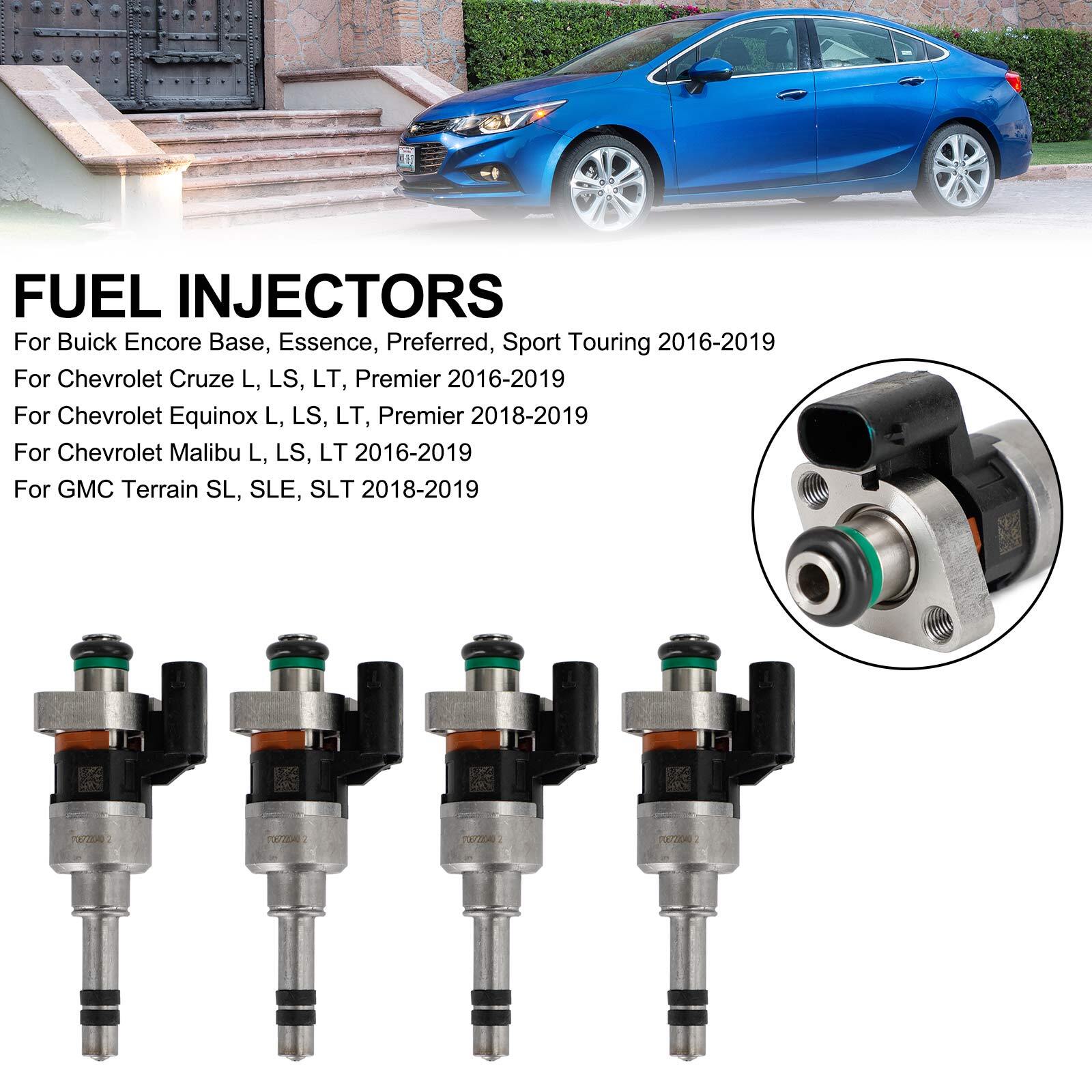 4-pack fuel injectors 55577403 Fit for GMC 16-19 Fit Chevry for Cruze Malibu 1.4L 1.5L