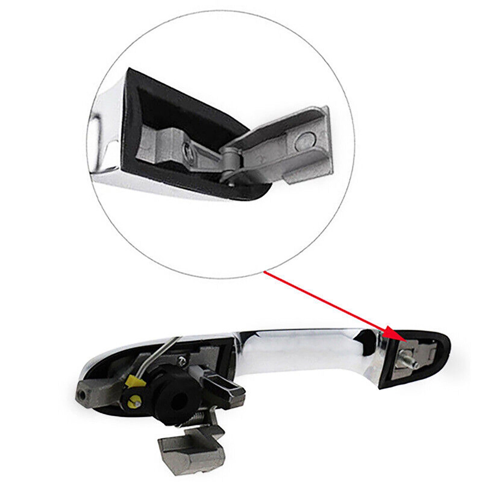 Outer Door Handle Hinge Replacement Kit for Fiat for Abarth 500 for Alfa Romeo 147 GT