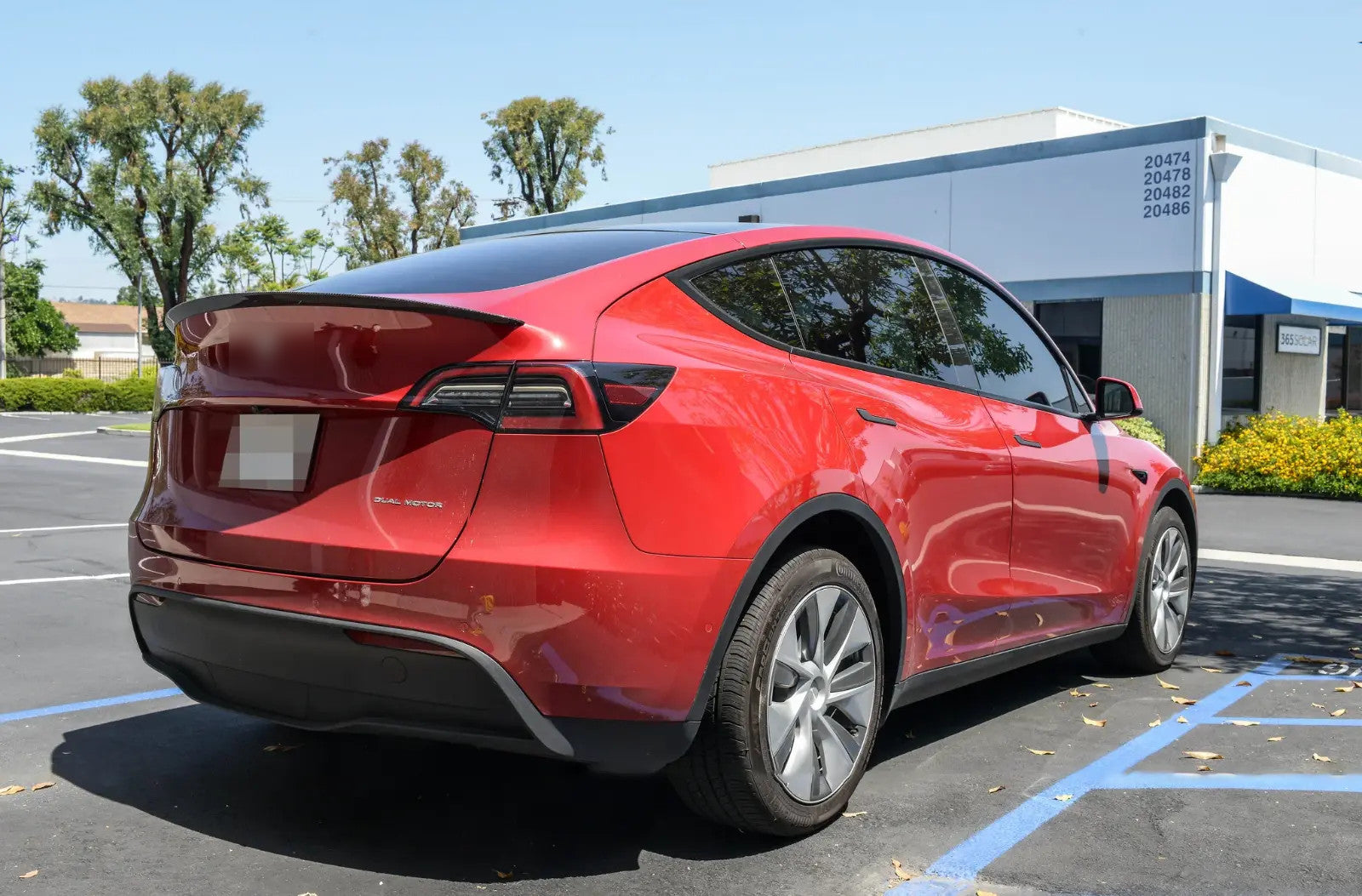 OE-Style Real Carbon Fiber Rear Trunk Spoiler Wing For 2020-2023 for Tesla for Model Y