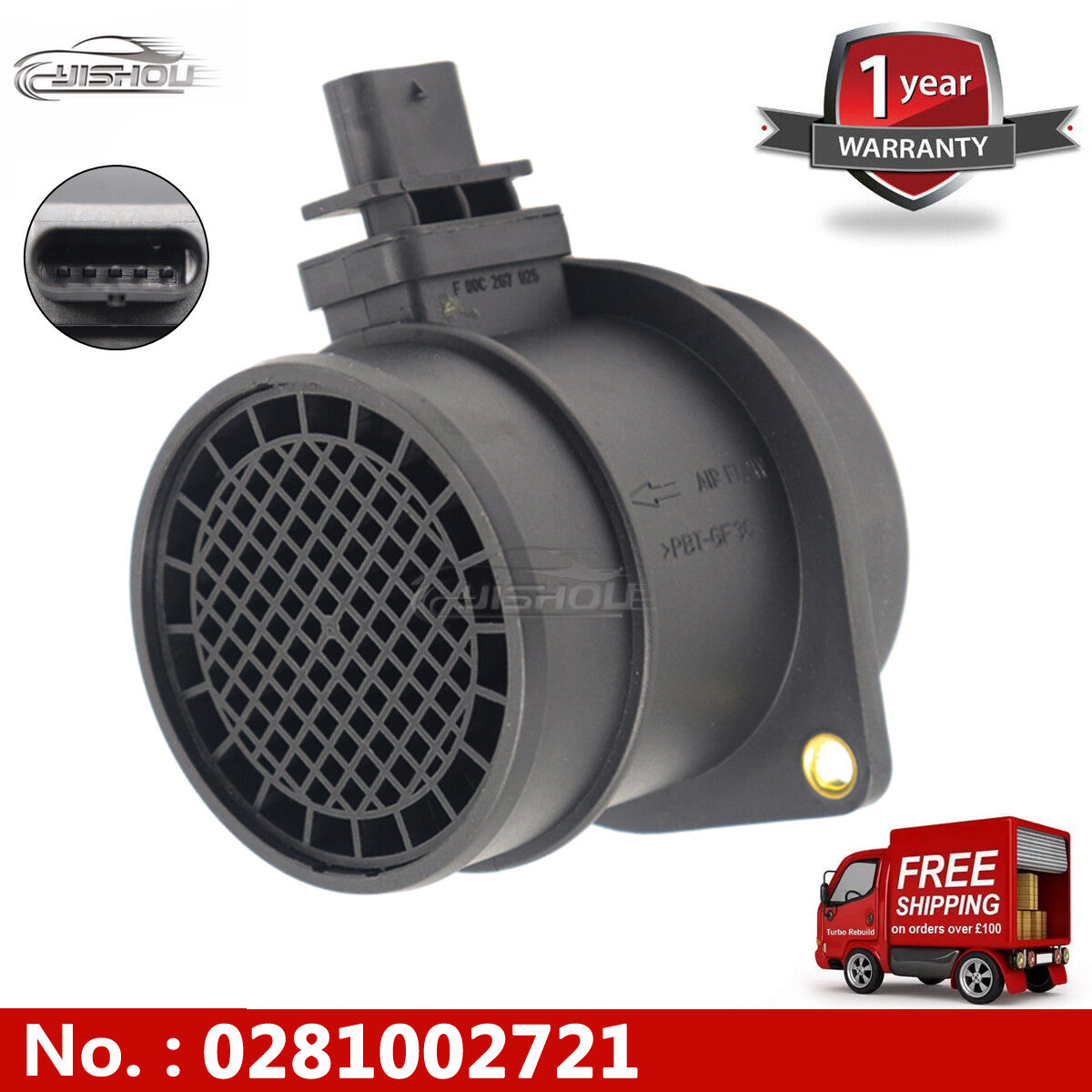 2816427800 28164-27800 MAF MASS airflow sensor instrument for Hyundai and for Kia 0281002721