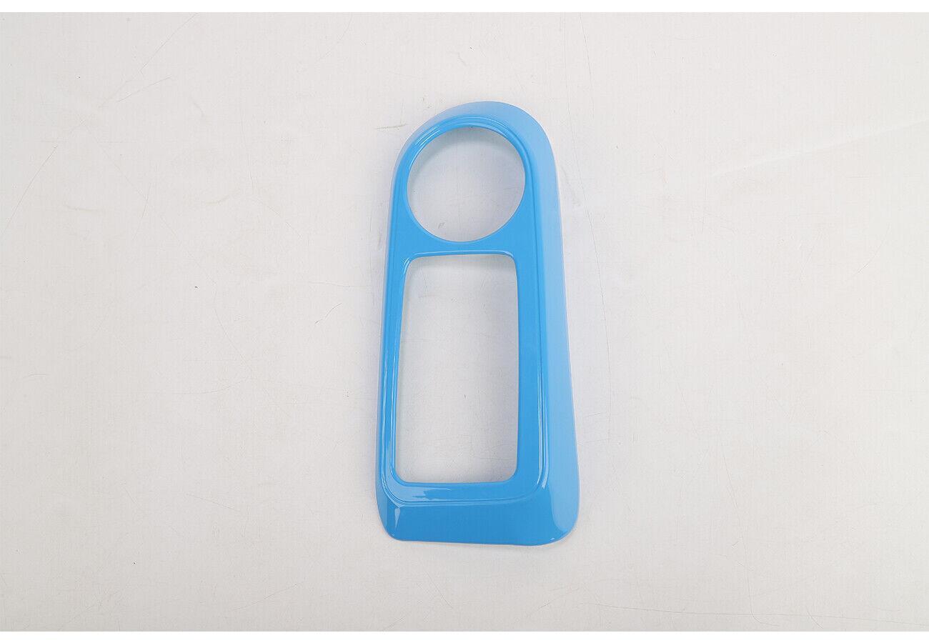 2021-2023 for Ford Bronco Gearbox Gear Shift Panel Cover Trim 1x Light Blue ABS