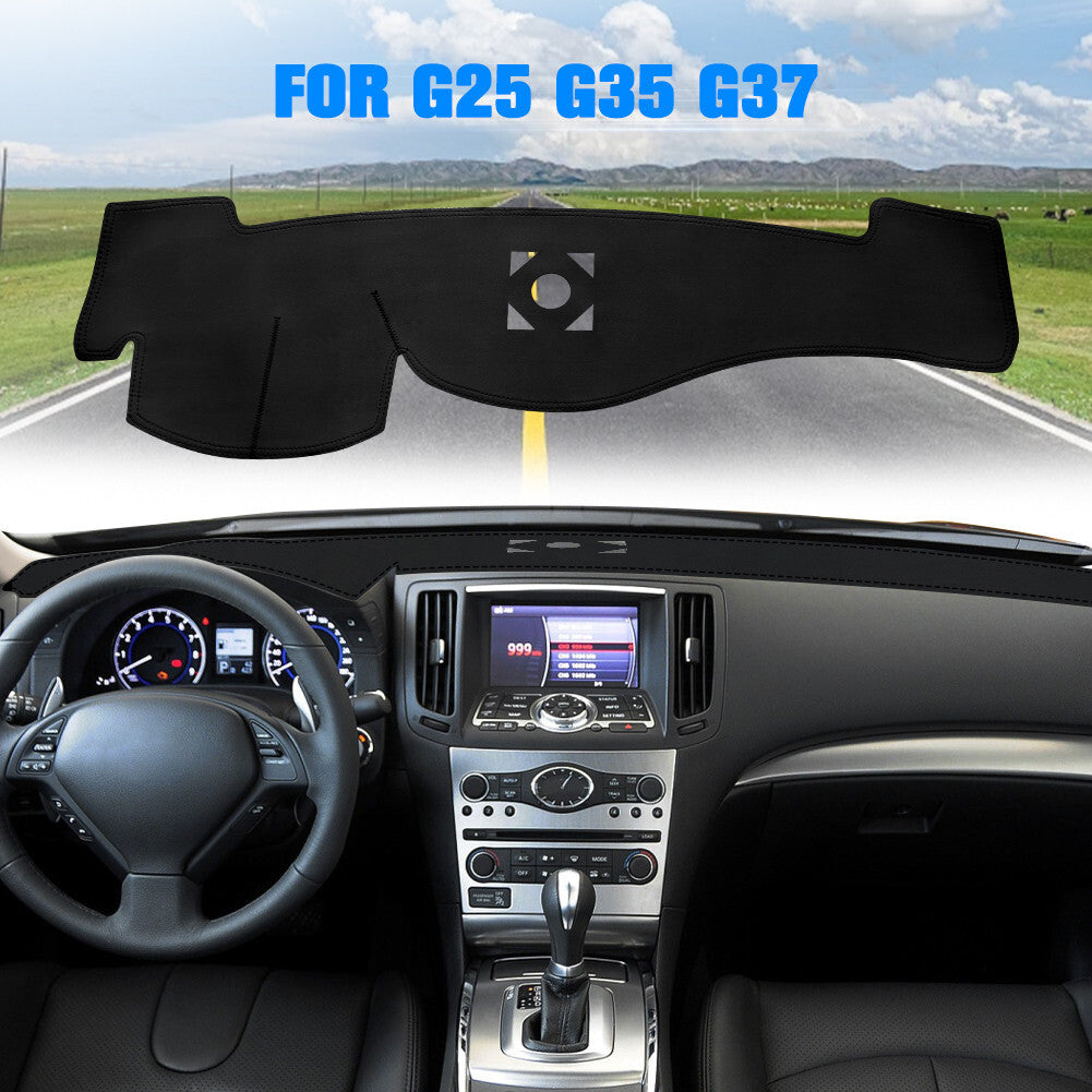 for Infiniti G25 G35 G37 2008 - 2015 Leather Non-Slip Dashboard Cover Dashmat