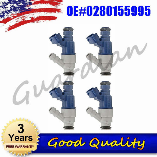 4 fuel injectors, 0280155995, suitable for Volkswagen for Jetta 01-05, for Golf 2000-2003, 2001, 2002