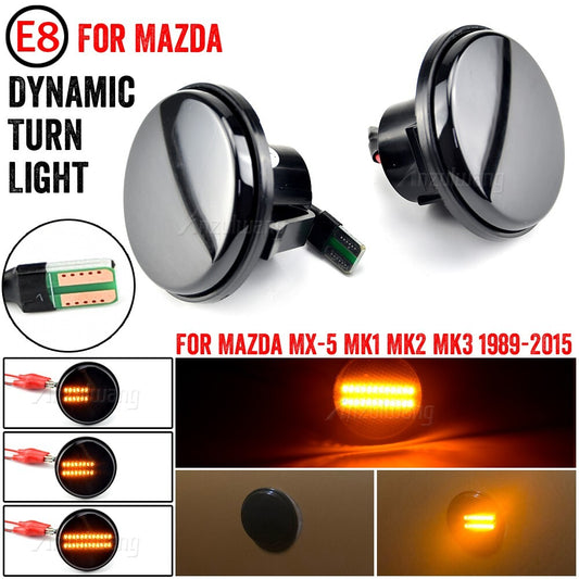 Dynamic Side Marker Turn signal lamp Light for Mazda MX5 Mk1 Mk2 Mk3 1989-2015