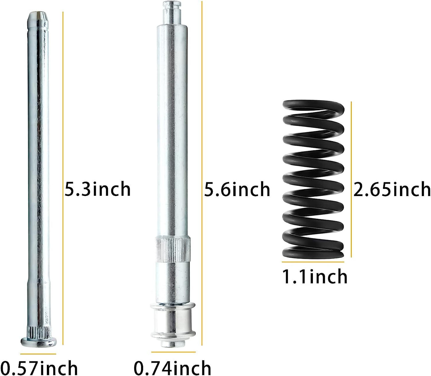 Silver front door hinge pin bushing spring kit for Chevrolet for GMC pickup truck SUV