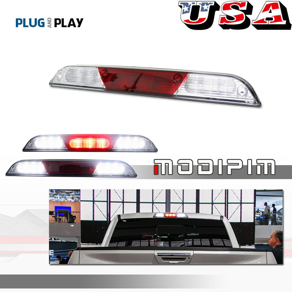 3rd High Mount LED Third Brake/Stop Light Transparent for 15+ for Ford F-150, F-250, F-350