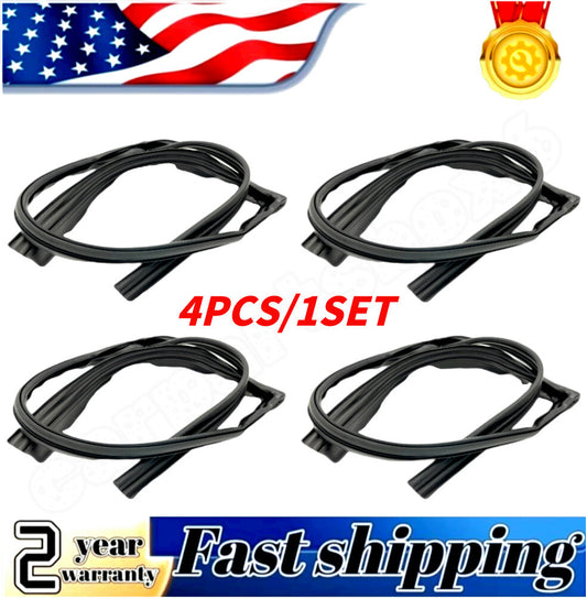 4-piece set of door glass access channel and weather window seals suitable for Honda Accord sedans 1998-2002