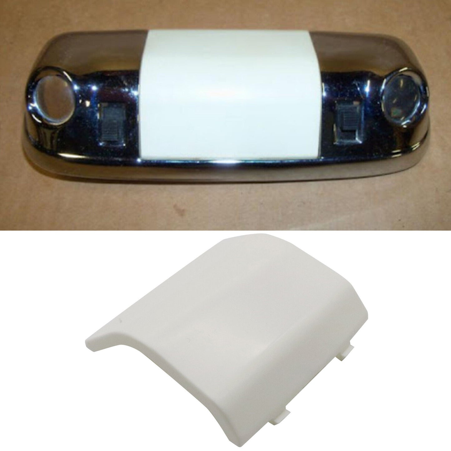 Fits for Ford F150 Bronco 80-96 Overhead Ceiling Dome Light Bulb Lens White Cover
