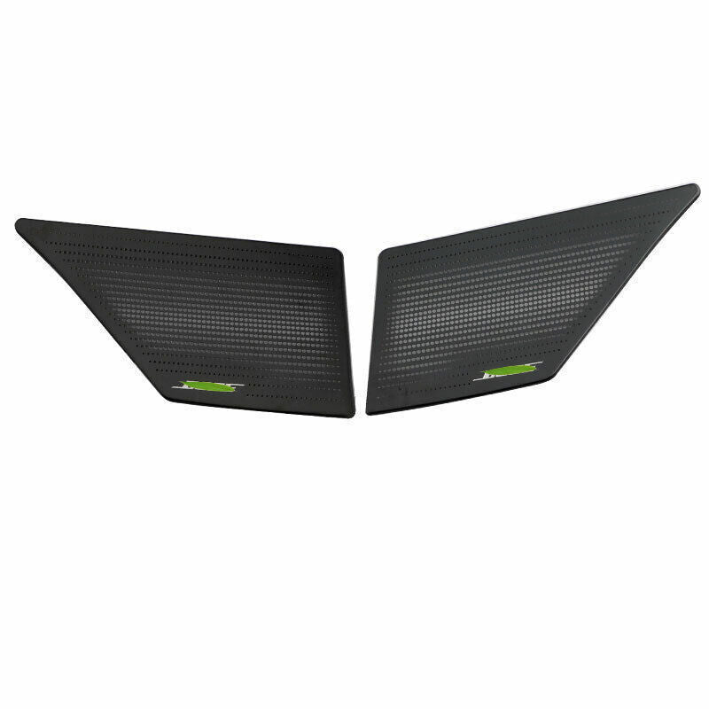 2X Inner Door Treble Speaker Frame Cover Trim Black Steel for Cadillac CT4 20-24