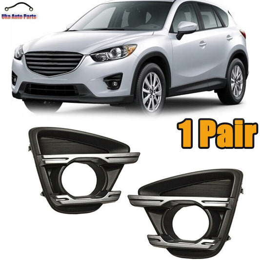 2pcs for Mazda CX-5 2013-2016 Front Bumper Bezels Fog Light Cover Fog Lamp Frame