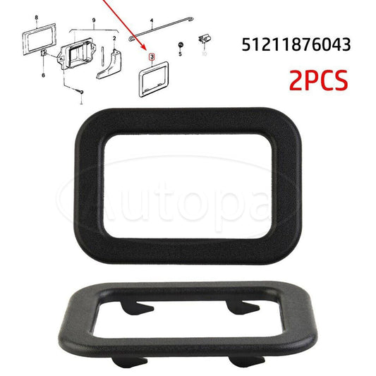 2x Interior Door Handle Cover Trim Bezel Fit for E30 E28 E24 E23 51211876043 NEW