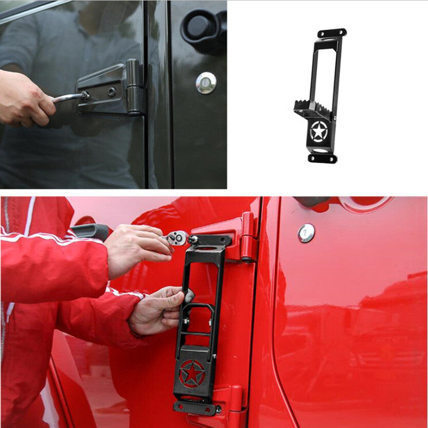 For 2018-2021 for Jeep for Wrangler JL Folding Car Roof Foot Pedal Ladder Accessories