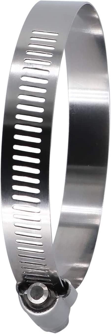 10-Pack 2-inch Adjustable Hose Clamps, 2-inch Worm Gear Stainless Steel Clamps - Category