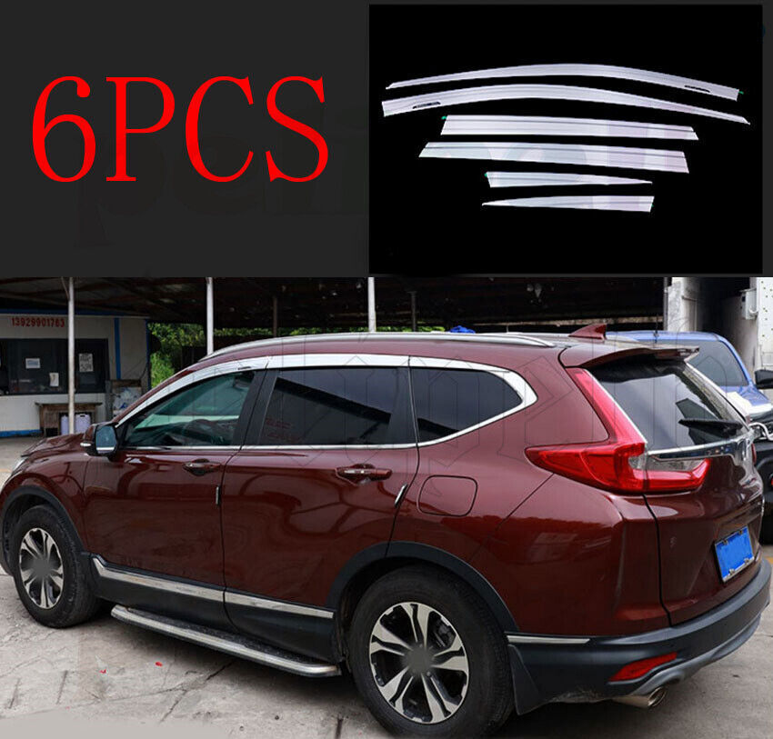 for HONDA CR-V 2017-2022 silver Window Visor Vent Sun Shade Rain Guard Shield