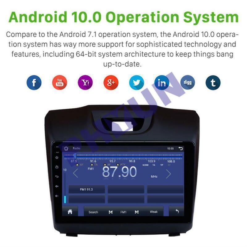 for Isuzu D-Max 12-19 for Chevrolet S10 15-18 Android 10 Radio GPS Multimedia Player