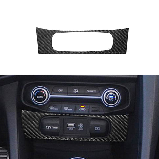 Carbon Fiber 12v Button Outer Frame Trim Cover for Hyundai for Veloster JS 2019-2022