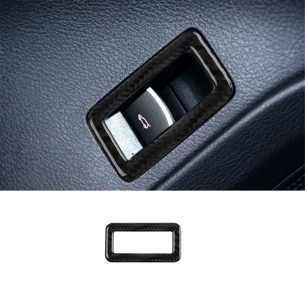 Boot Trunk Switch Trim Cover Decor Carbon Fiber for VW Touareg 2011-2018