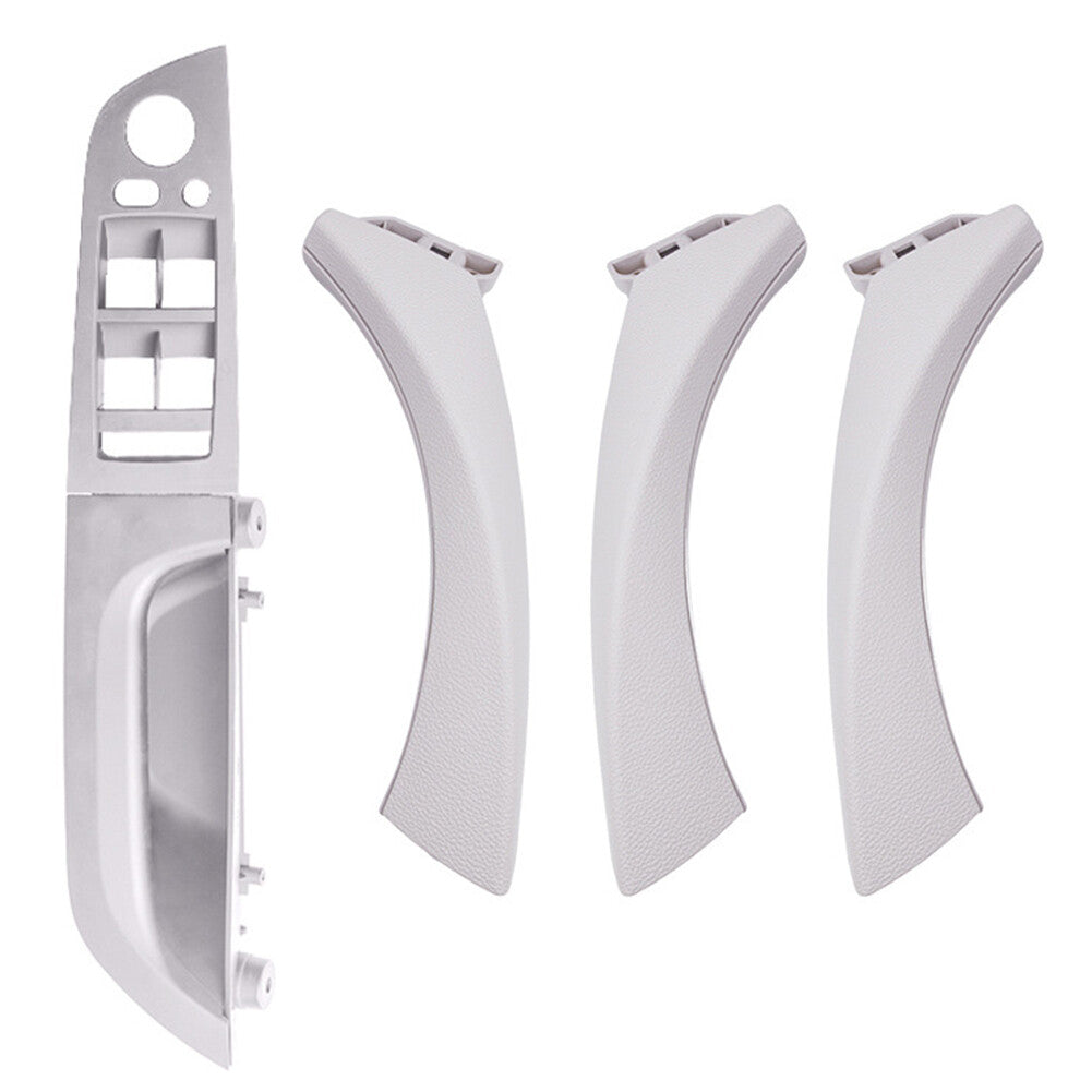 Interior Door Pull Handle Panel Trim Cover Fit for BMW 3 E90 E92 2005-2012 Gray