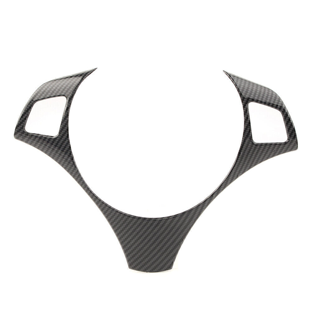 Steering Wheel Frame Trim Cover Fit for BMW 3 Series E90 E92 E93 05-12 Carbon Fiber
