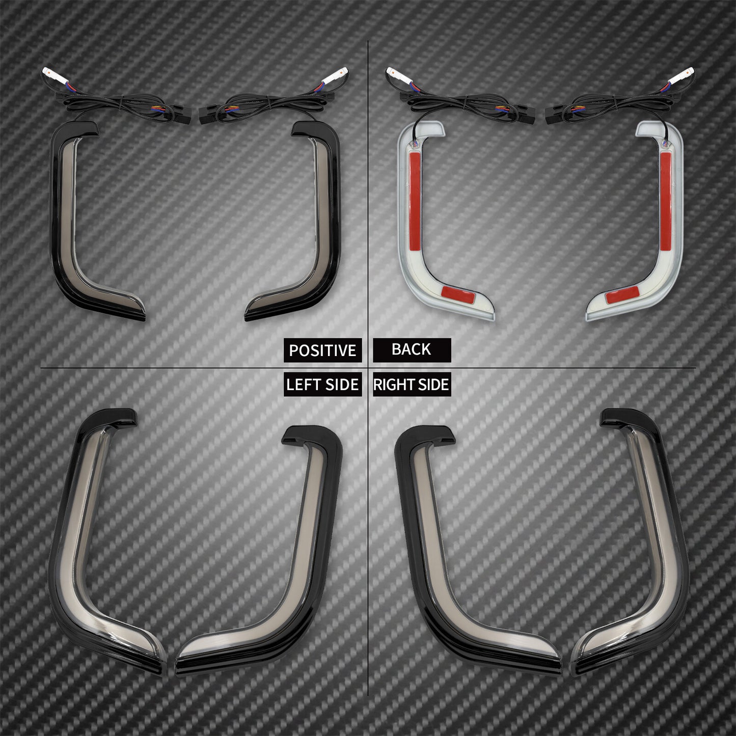 LED Fairing Lower Light Accent Light Turn Signal Fit for Harley Touring 2006-13