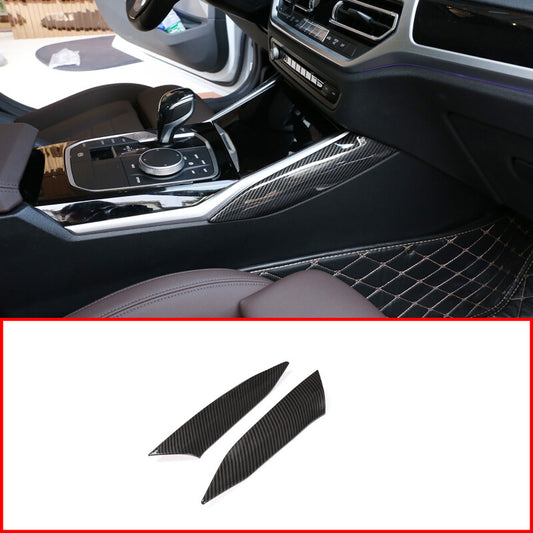 Carbon fiber ABS navigation screen frame trim for Jaguar for F-Type 2013-2018