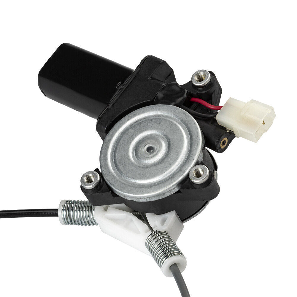 Two power window regulators with motors suitable for Mitsubishi Montero 92-00 rear left and right.