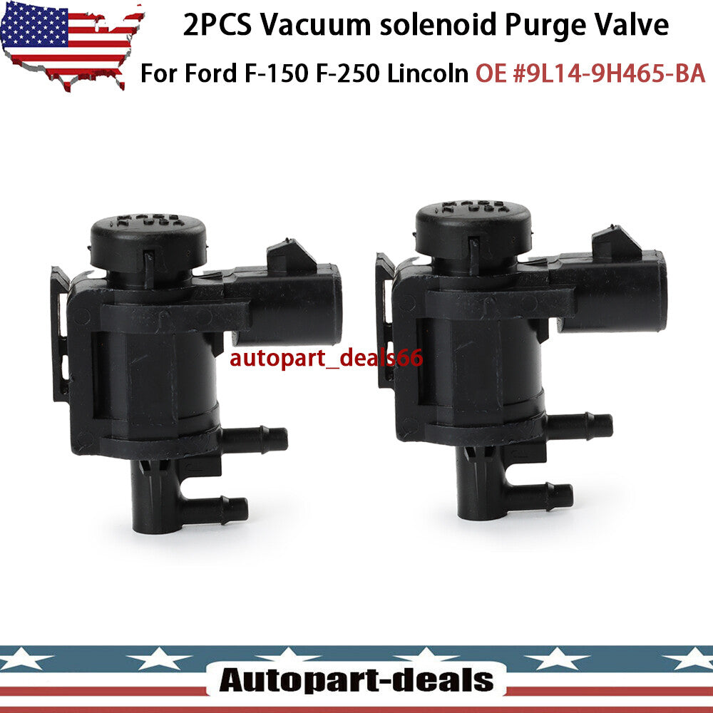 2x Vacuum Solenoid Valve for Ford F-150 Expedition for Lincoln 5.4L 9L14-9H465-BA