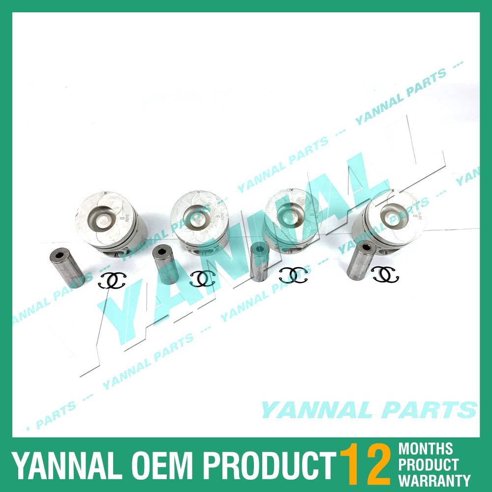 4 spare parts for Isuzu STD 4JB1 engine piston kits